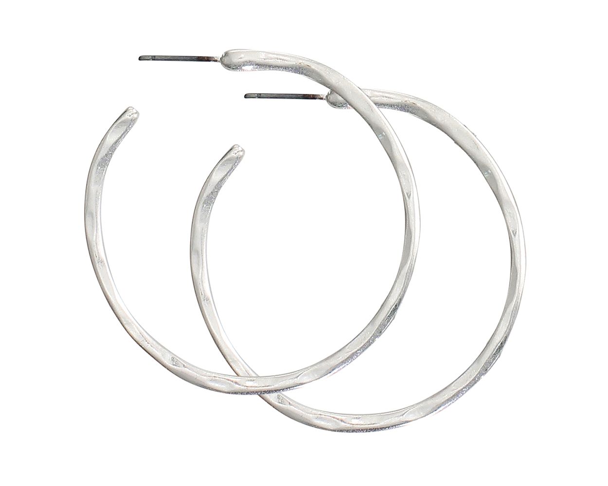 SILVER MATTE HOOP