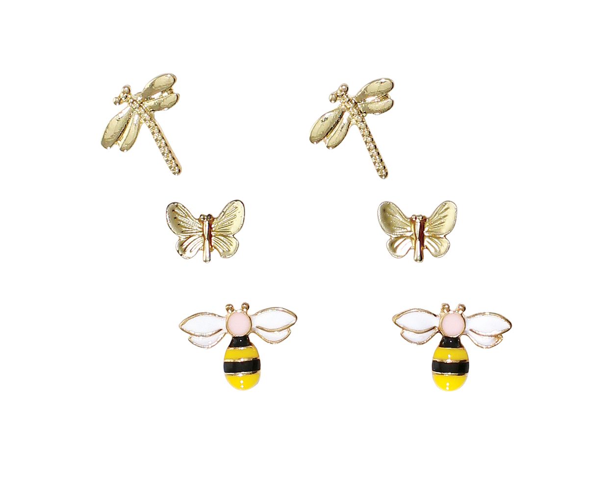 DRAGONFLY/BUTTERFLY/BEE TRIO