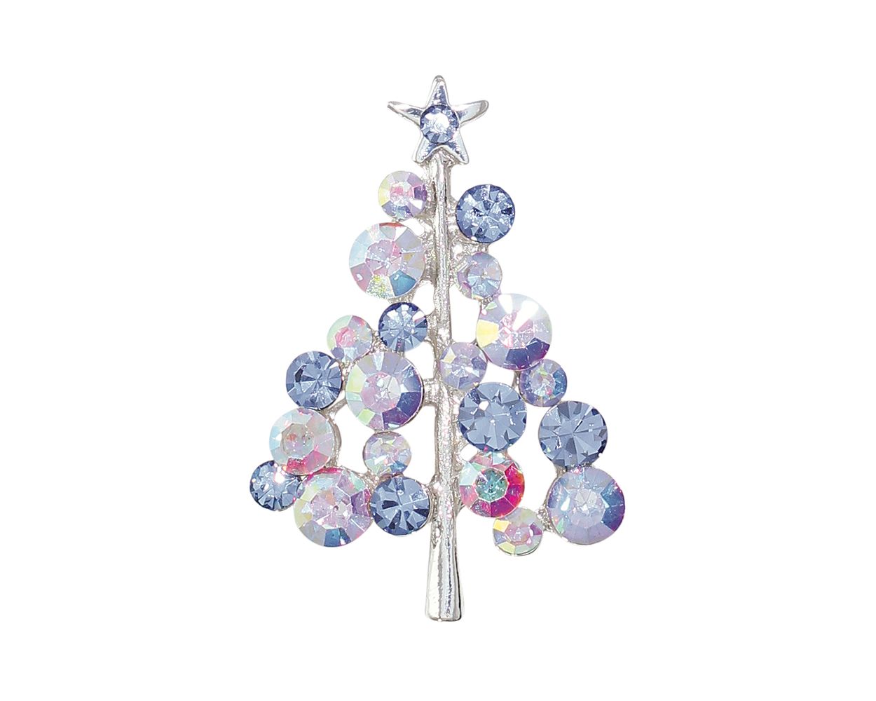 CRYSTAL CHRISTMAS TREE PIN