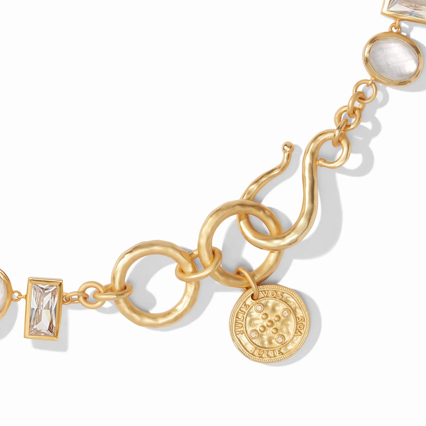 Antonia Tennis Necklace - Iridescent Clear Crystal