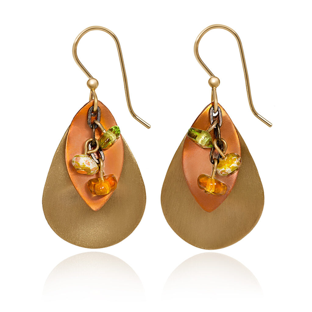 LAYERED SHAPES W/DROPS & BEADS
