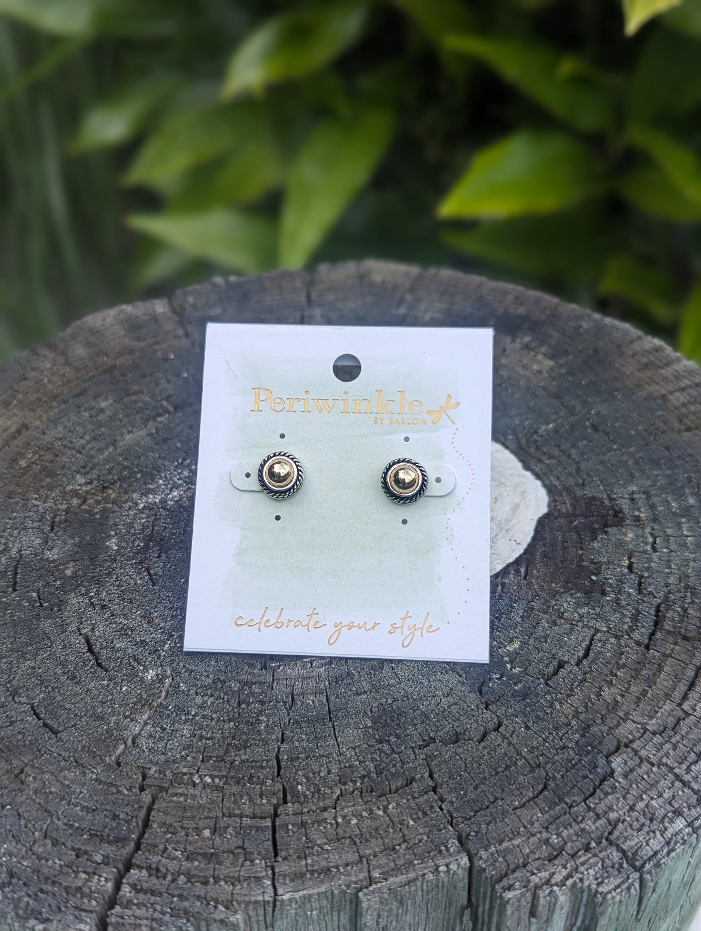 DESIGNER STYLE TWOTONE EARRING