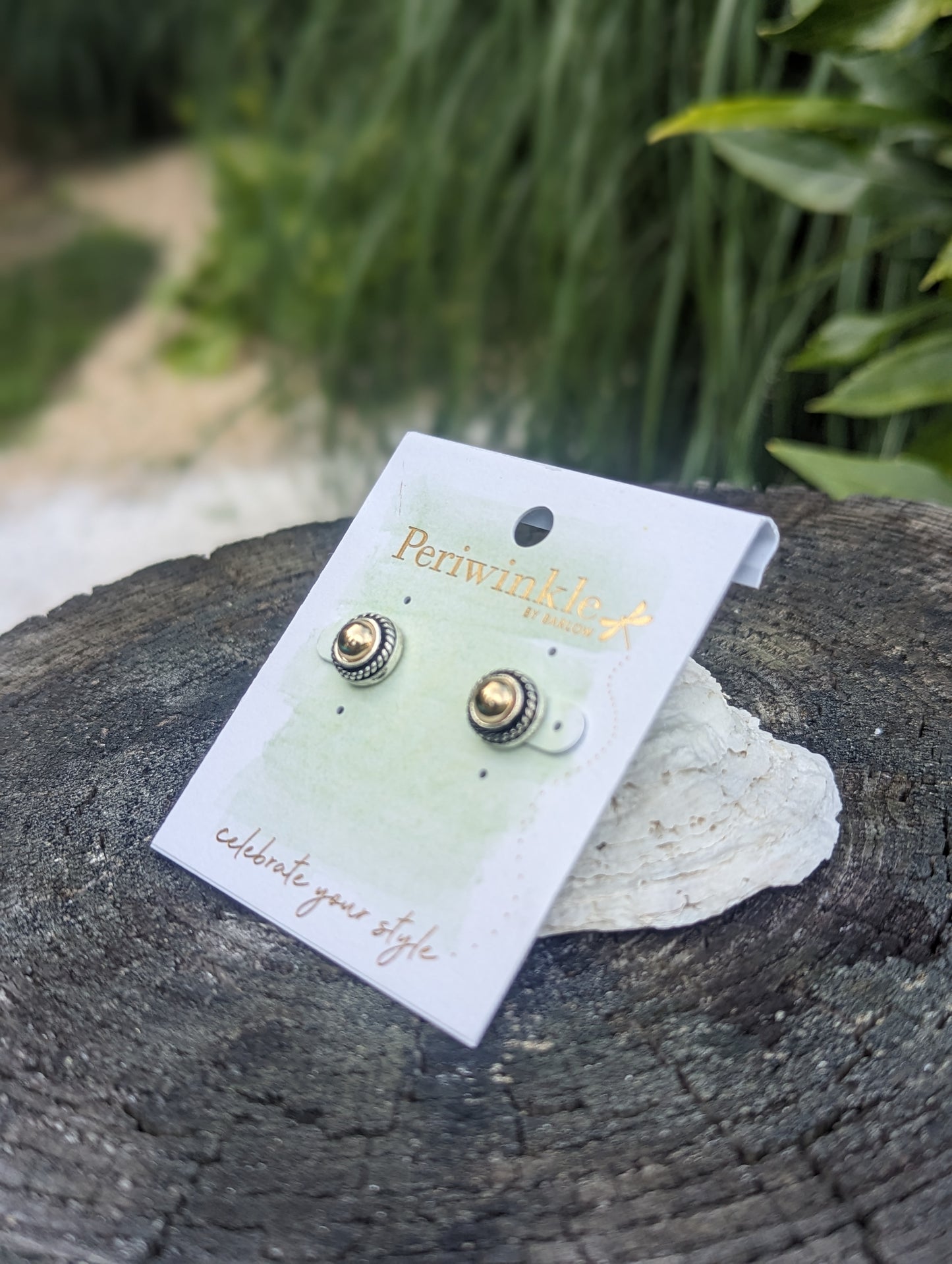 DESIGNER STYLE TWOTONE EARRING
