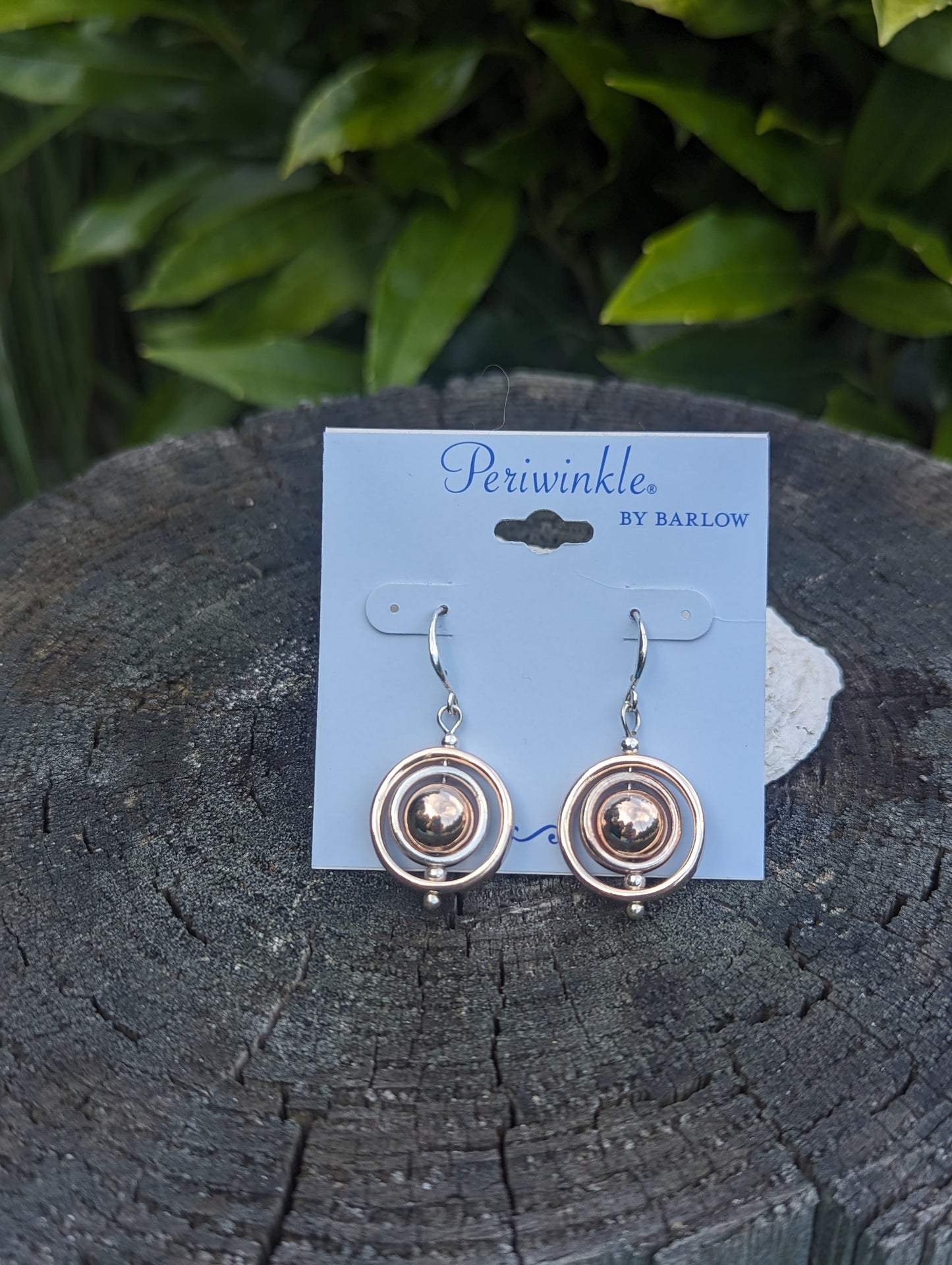 TWOTONE ORBIT EARRINGS