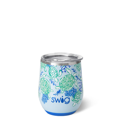 Enjoy your favorite beverages on the move with our 12oz SWIG Tumbler from The Painted Cottage boutique in Edgewater, Maryland. With its slim design, it fits perfectly in cup holders and keeps drinks cold for over 12 hours and hot for over 3 hours, featuring triple insulation technology and a BPA-free lid.