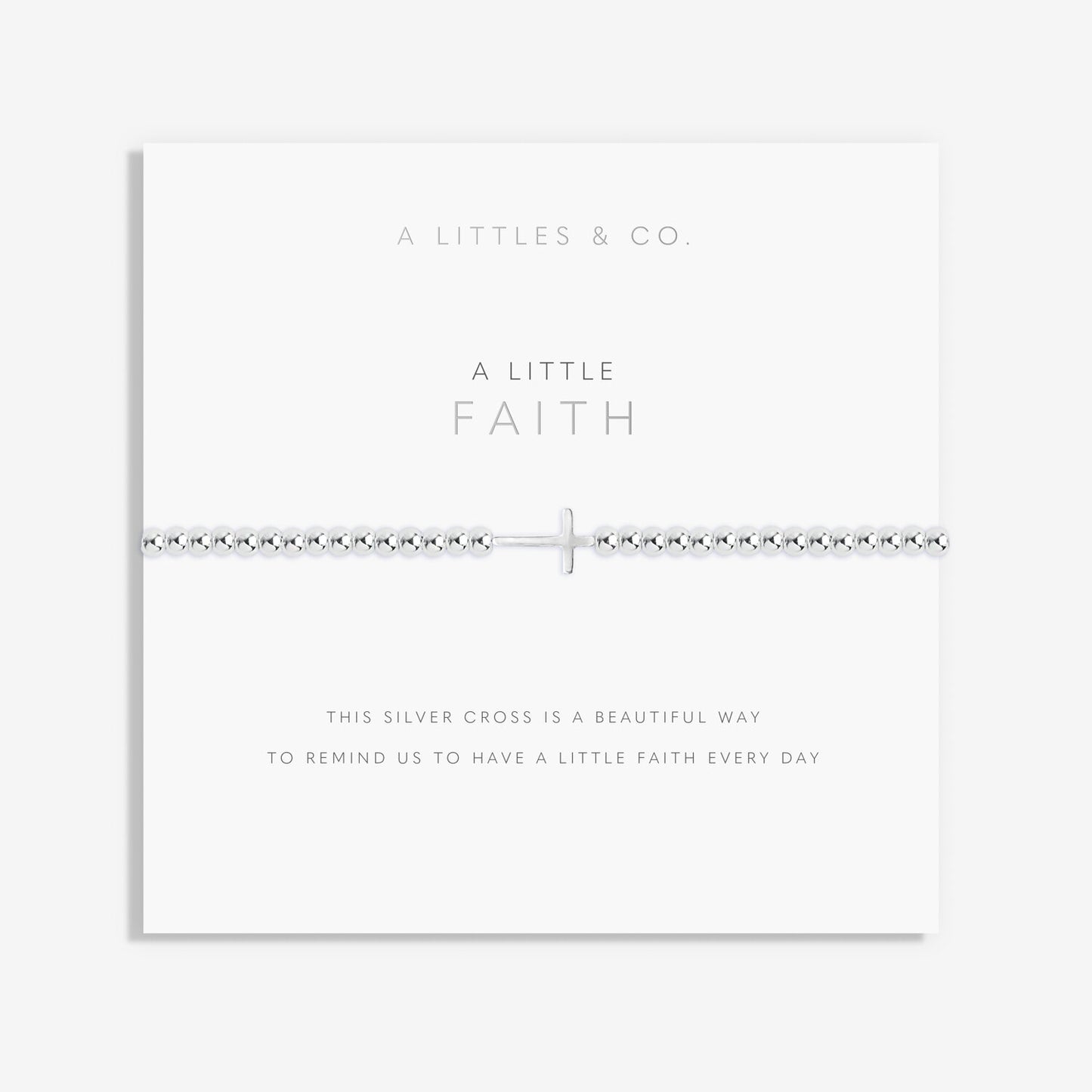 Silver Faith Bracelet