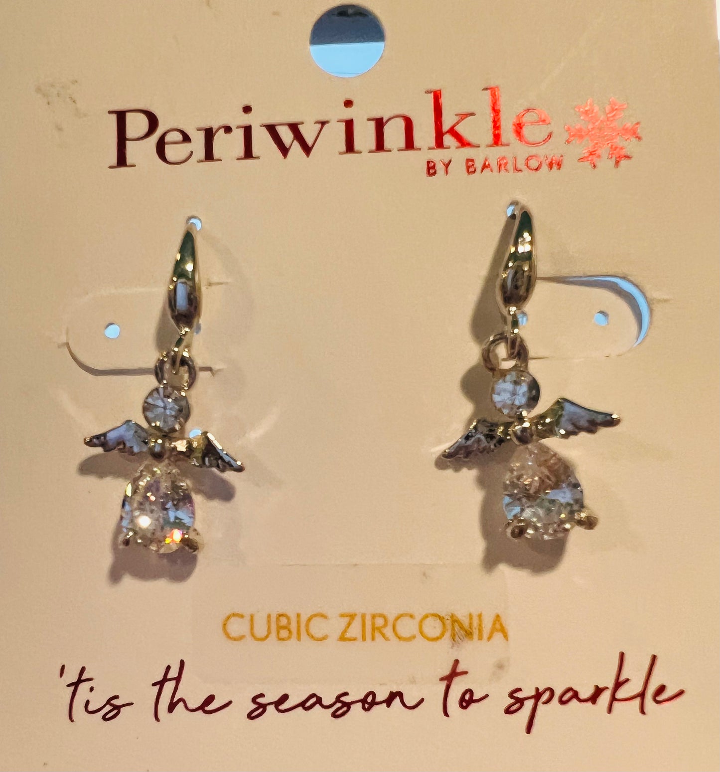 Crystal Angel Earrings