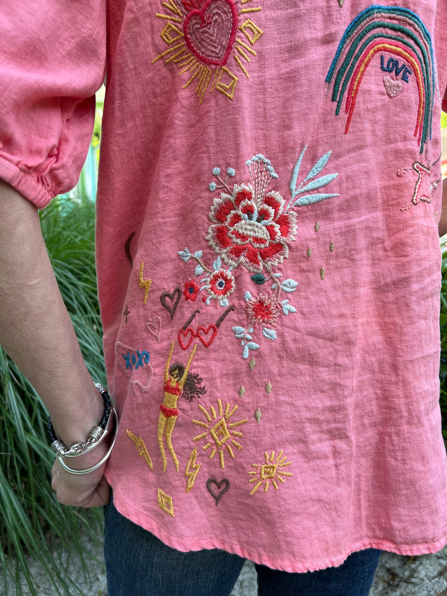 RUTH LISBON CORAL SUNSET BLOUSE