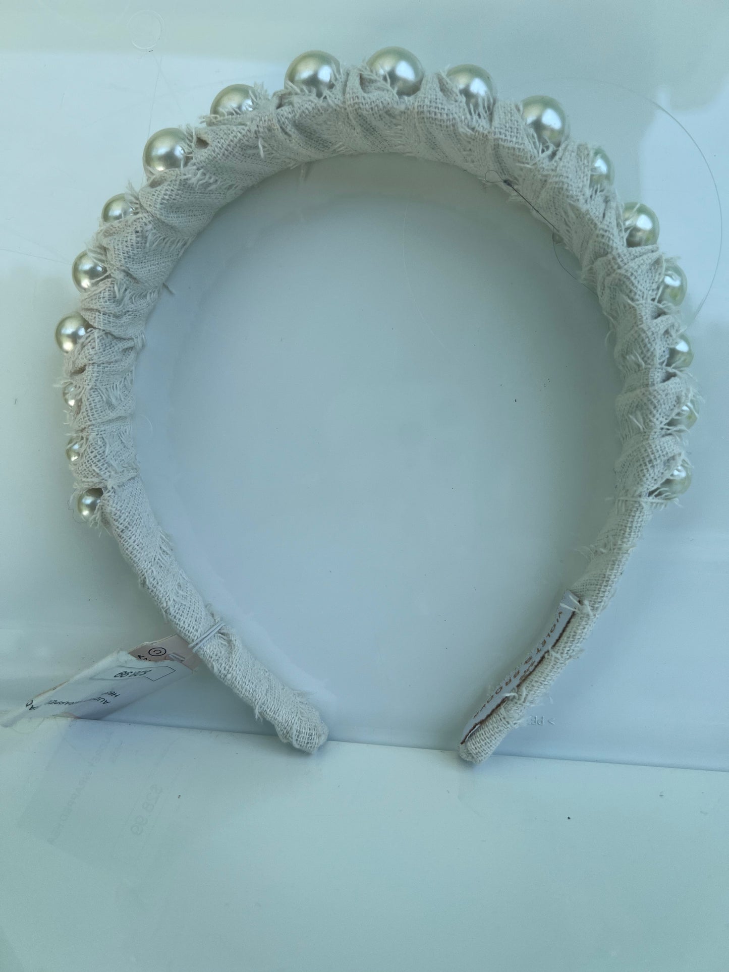 AUDREY WRAPPED HEADBAND Cream