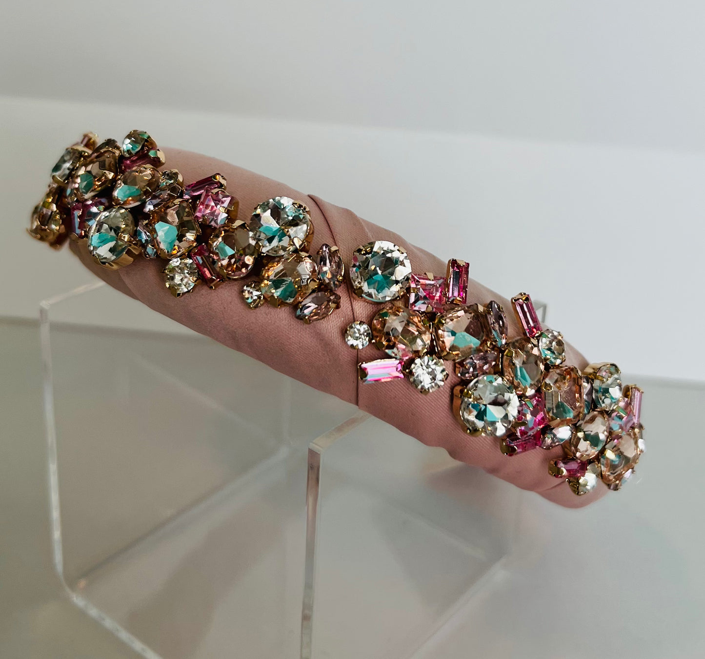 SUGAR PHOEBE CRYSTAL HEADDBAND Pink