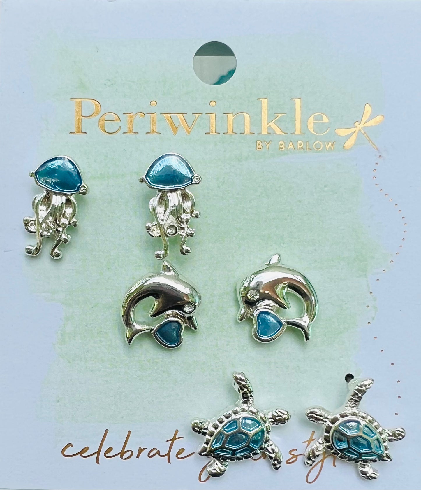 OCEAN BLUE ENAMEL TRIO