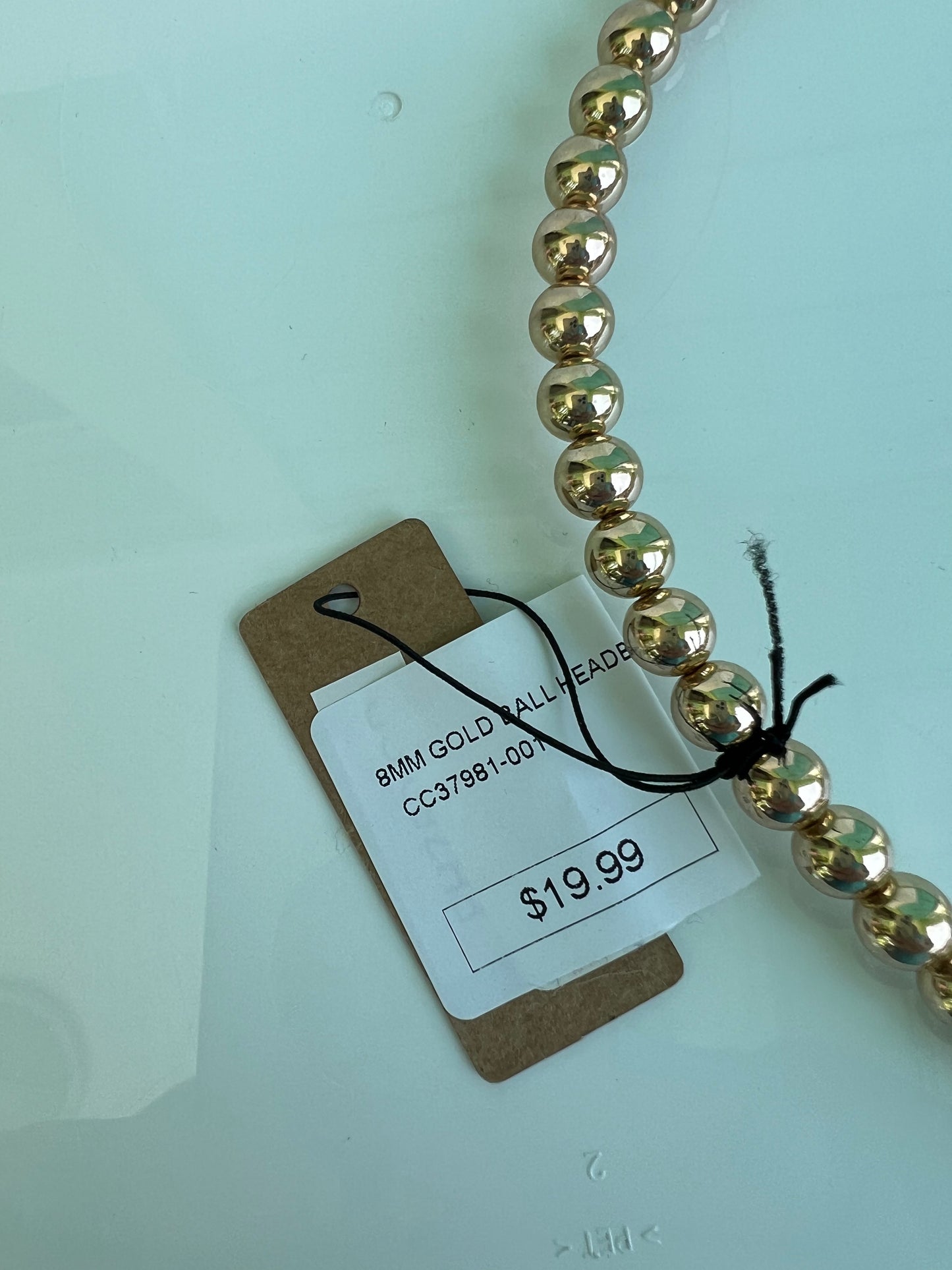8MM GOLD BALL HEADBAND