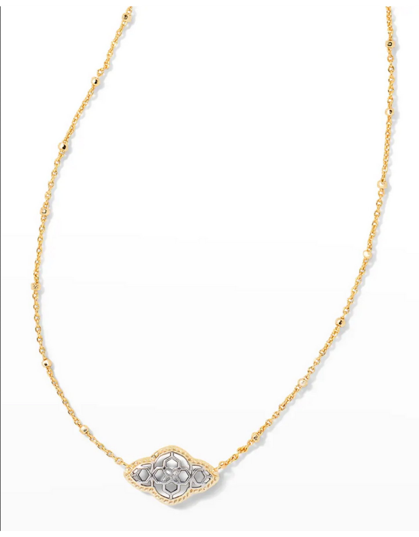 Abbie Pendant Necklace Gold/Silver Mix