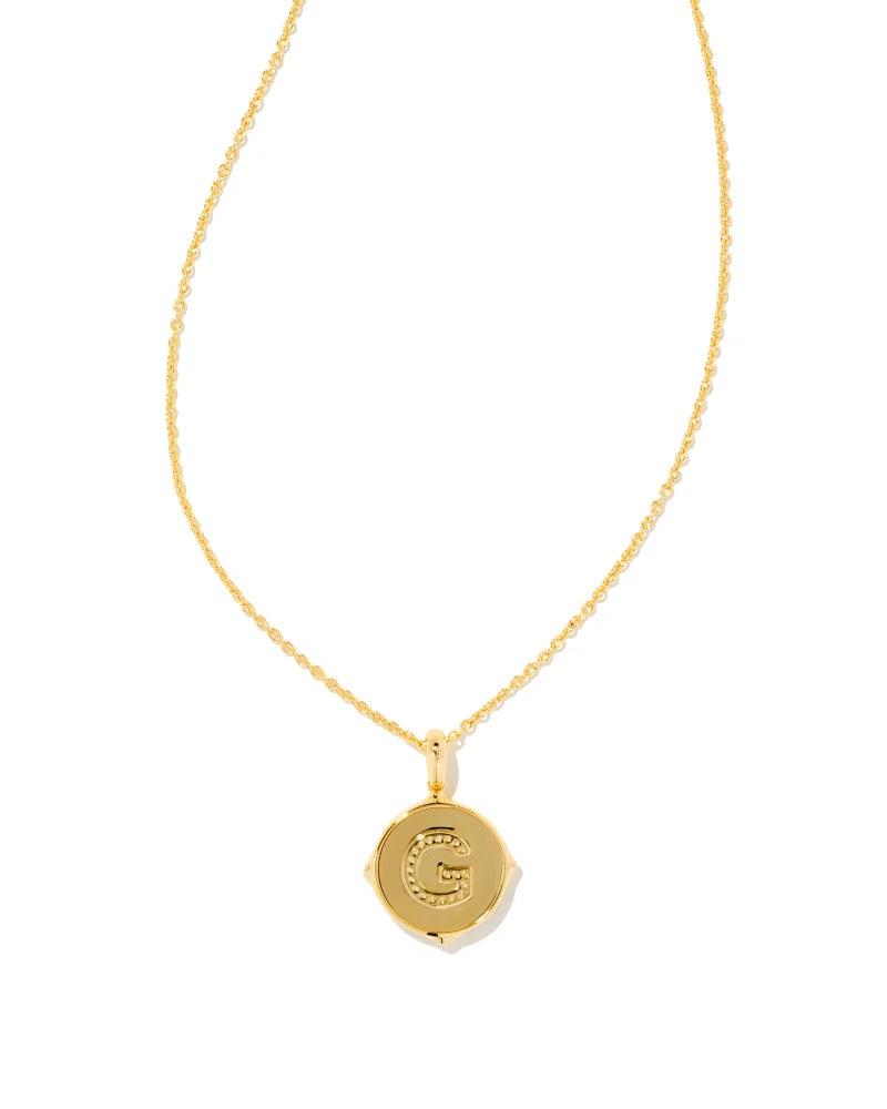 LETTER G DISC GOLD IRID ABALONE