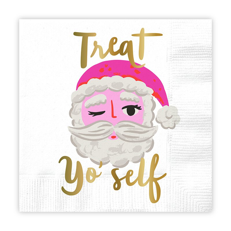 TREAT YOURSELF SANTA NAPKIN