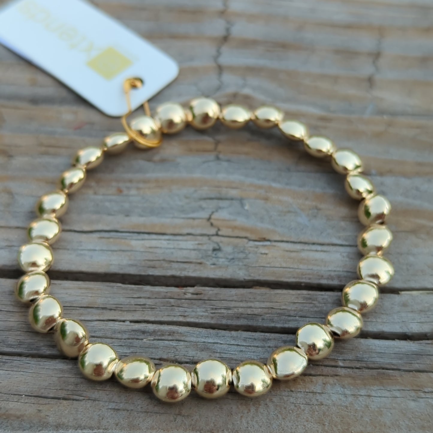 eNewton Extends Honesty Gold Bead 6mm Bracelet