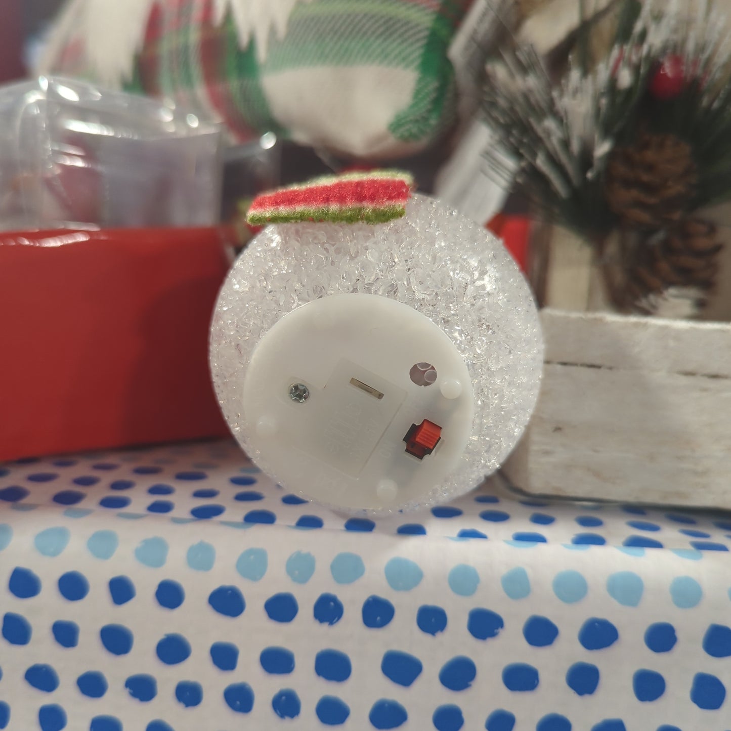 LIGHTED SNOWMAN ORNAMENT EAR MUFFS