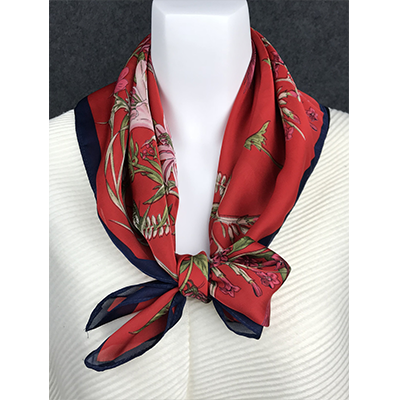 RED GARDEN SCARF