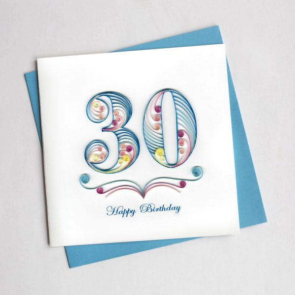 Quill Card 30th Birthday