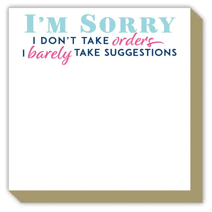 LUXE NOTEPAD | TAKE ORDERS