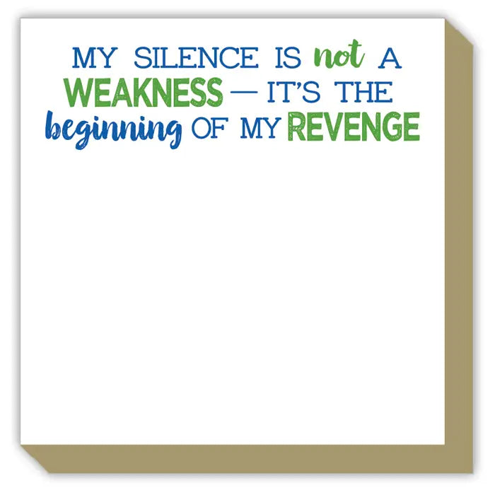 LUXE NOTEPAD | MY SILENCE