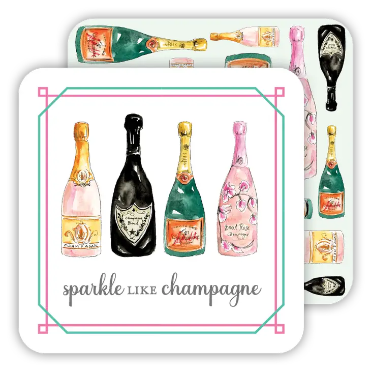 SPARKLE CHAMPAGNE PAPER COASTER