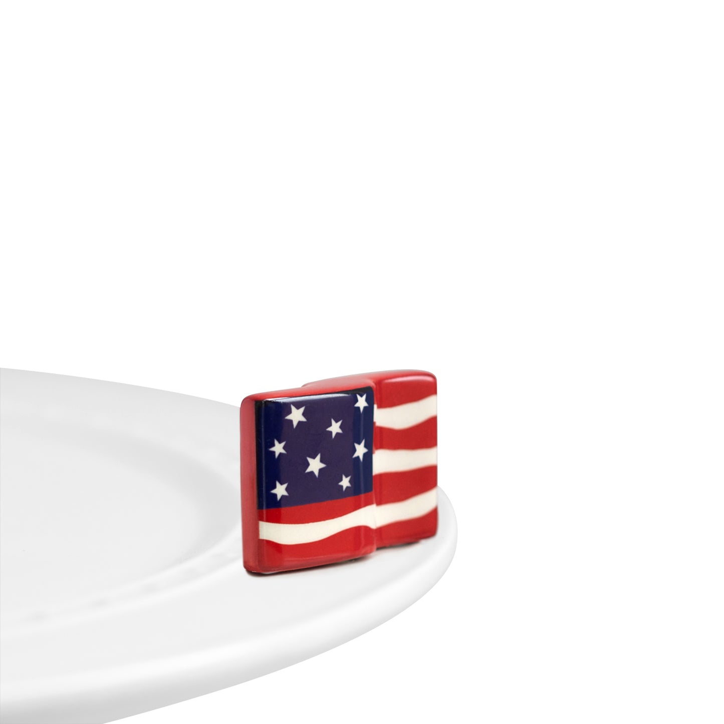 Nora Fleming Stars and Stripes Forever American Flag mini. Shop at The Painted Cottage in Edgewater, MD.