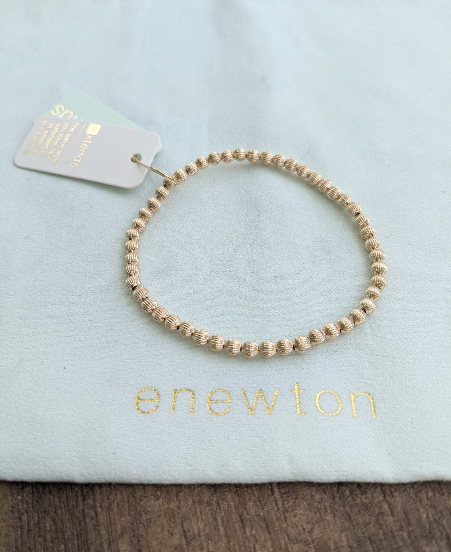 Extends Dignity Gold 4mm Bead Bracelet