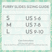 Faceplant Dreams Slipper Sizing Chart