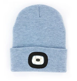 LADIES LED BEANIE DENM