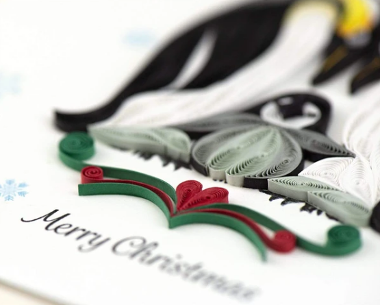 QUILL CHRISTMAS PENGUIN FAMILY
