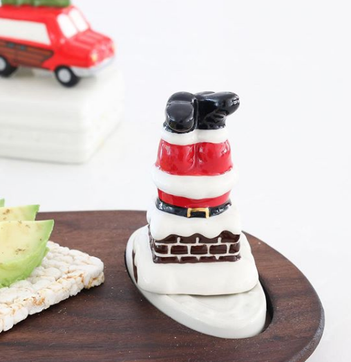 Nora Fleming Down The Chimney Santa. Shop at The Painted Cottage a Maryland Boutique