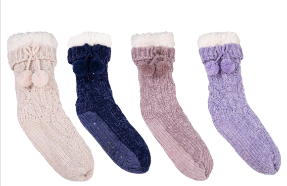 SS CAMPER LVNDR CHENILLE SOCKS