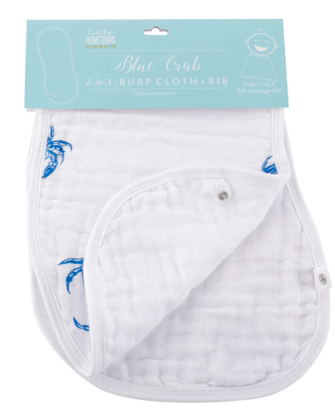 2 N 1 BURP CLOTH CRAB