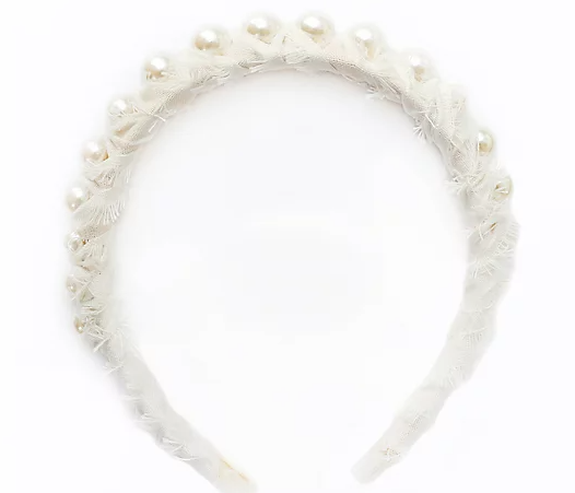 AUDREY WRAPPED HEADBAND Cream