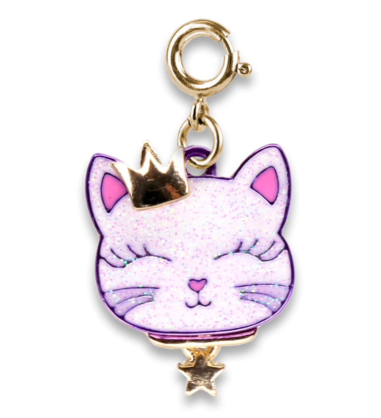 Gold Princess Kitty Charm