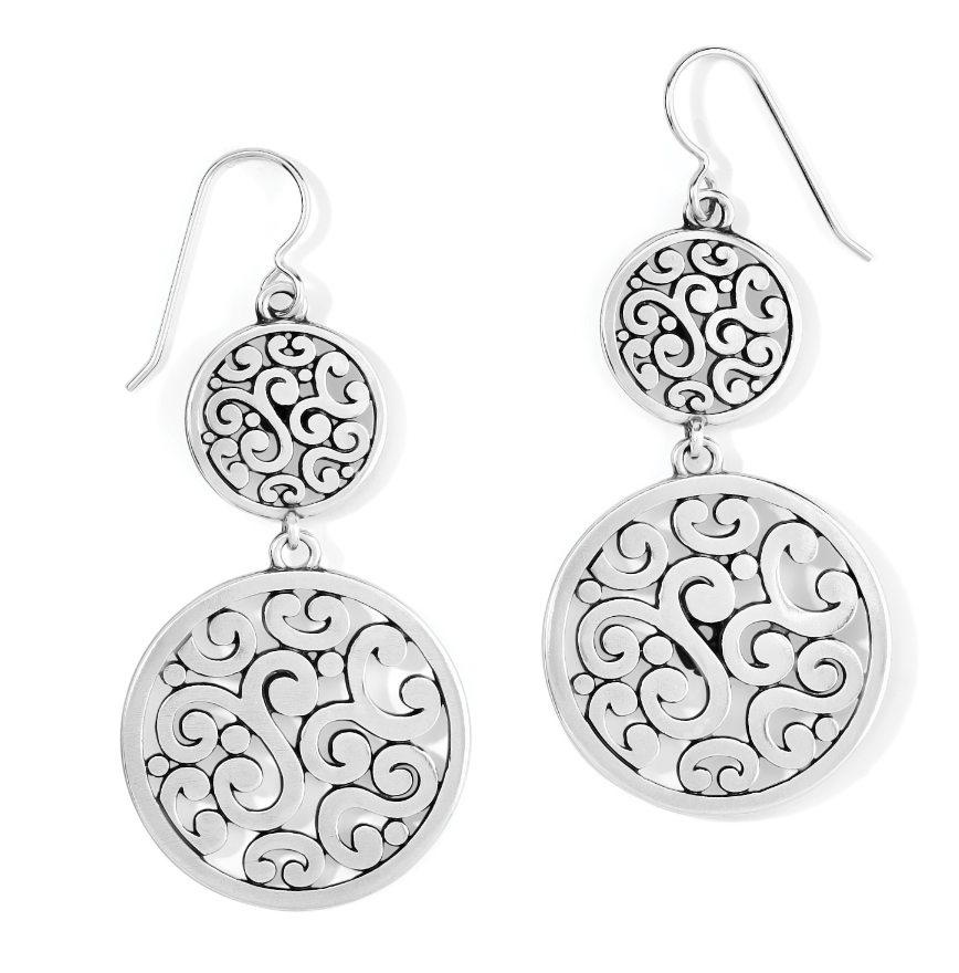 Contempo Medallion Duo French Wire Earrings