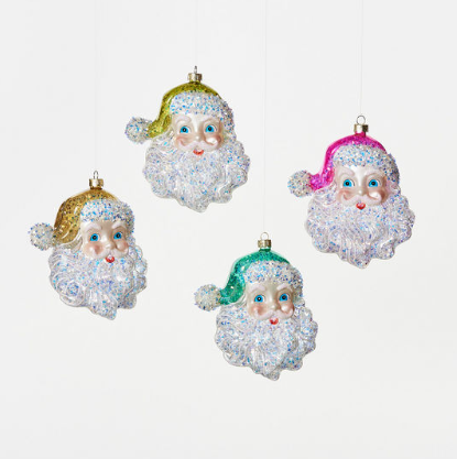 CHEERFUL SANTA ORNAMENT | YELLOW