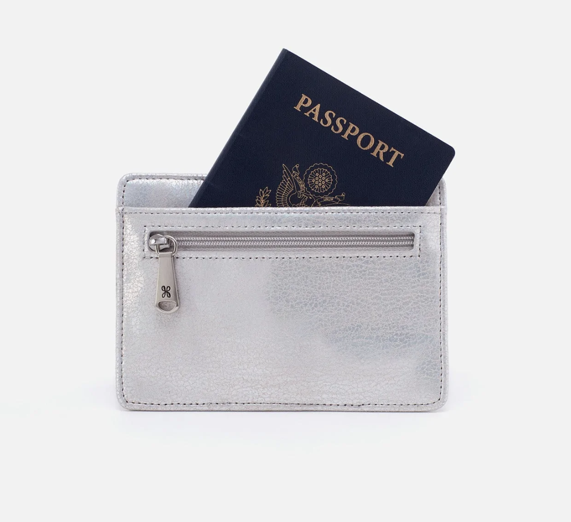 The Euro Slide is both your leather card case for everyday use and your passport case when traveling. Available at the Painted Cottage in Edgewater, MD