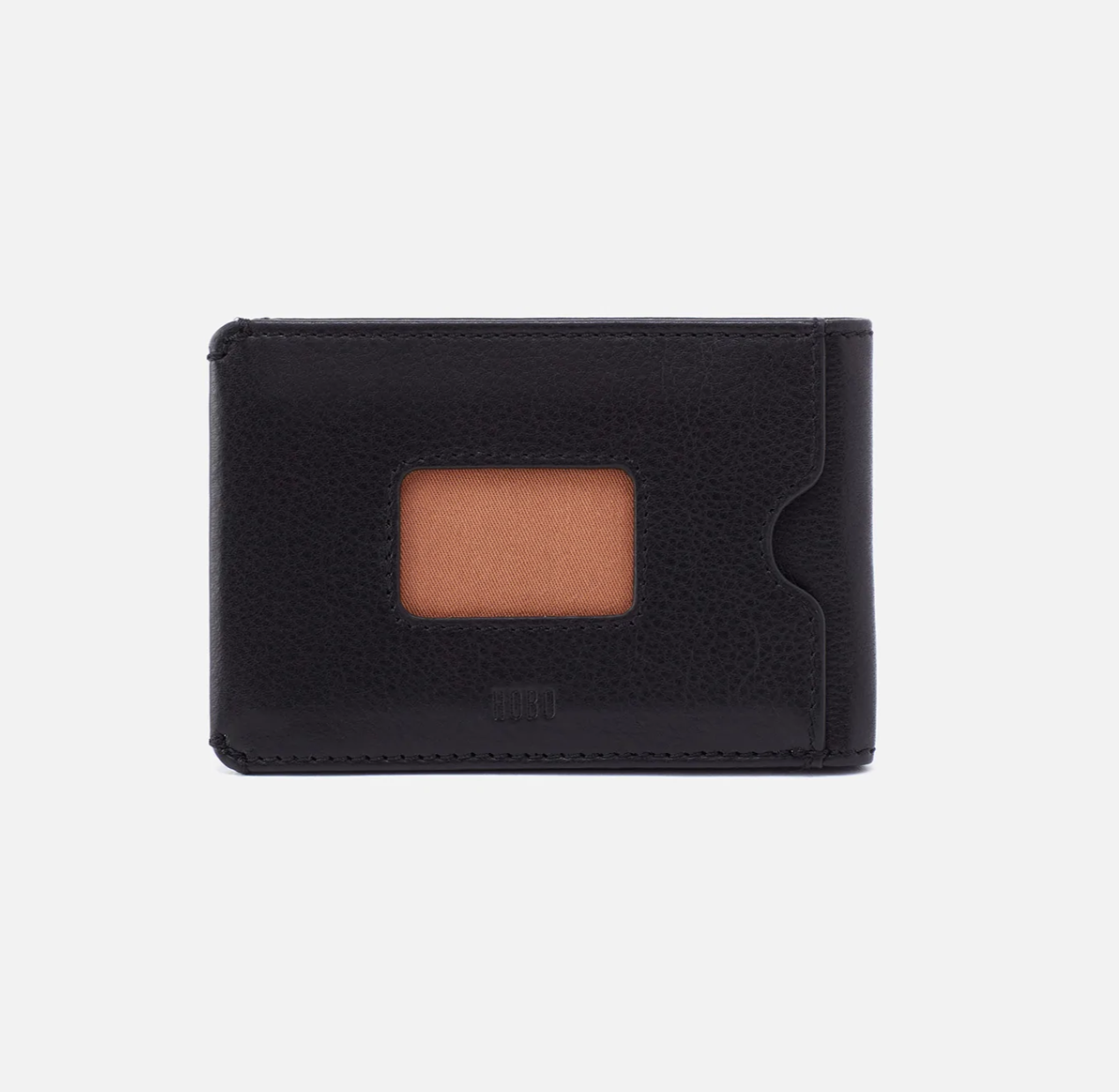 The Leather Men's Bifold Wallet in black has a sleek design and interior organization for cards and cash. Find it at the Painted Cottage in Edgewater, MD
