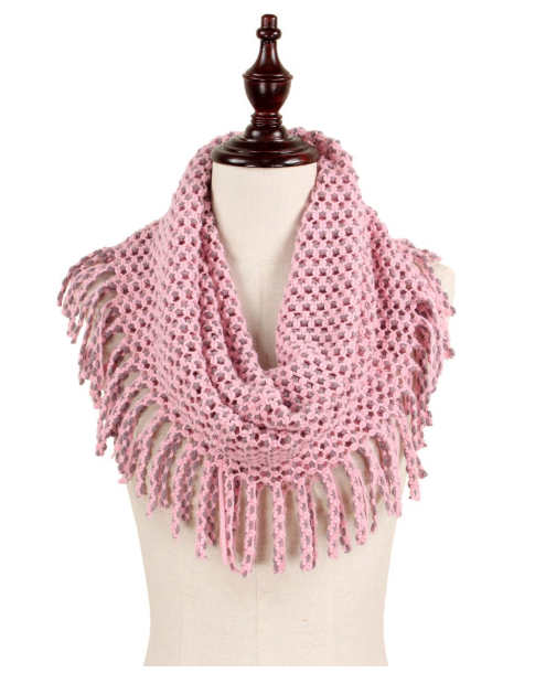 pink fringe scarf for fall annapolis maryland