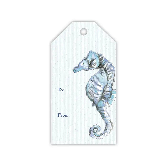 BLUE SEAHORSE GIFT TAGS ROSANNE BECK COLLECTIONS Home b2b22cf7f5628494226aeea147e71e755f7ac2fdc64289985088f13583c60bbe