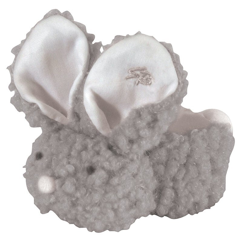 Cozy Grey fluff Boo Bunny comfort toy for babies Easter gift shop The Painted Cottage a Maryland Boutique