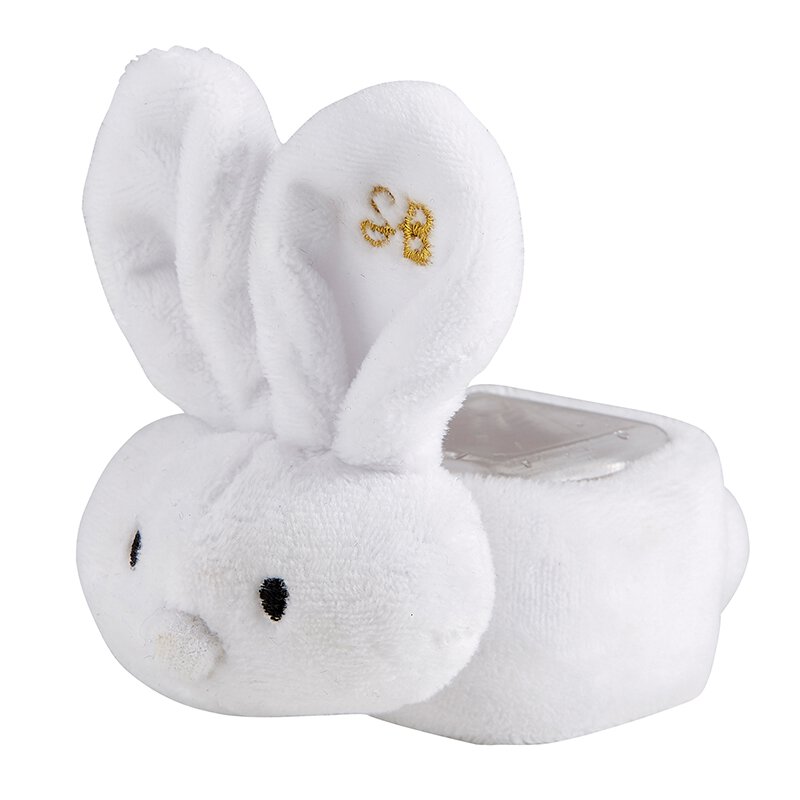 Fluffy White Boo Bunny comfort toy for babies Easter gift shop The Painted Cottage a Maryland Boutique