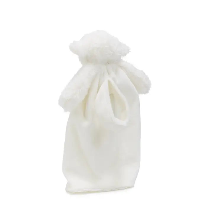 Easter White lamb with blanket back view young kids baby shop The Painted Cottage a Maryland Boutique baby blanket