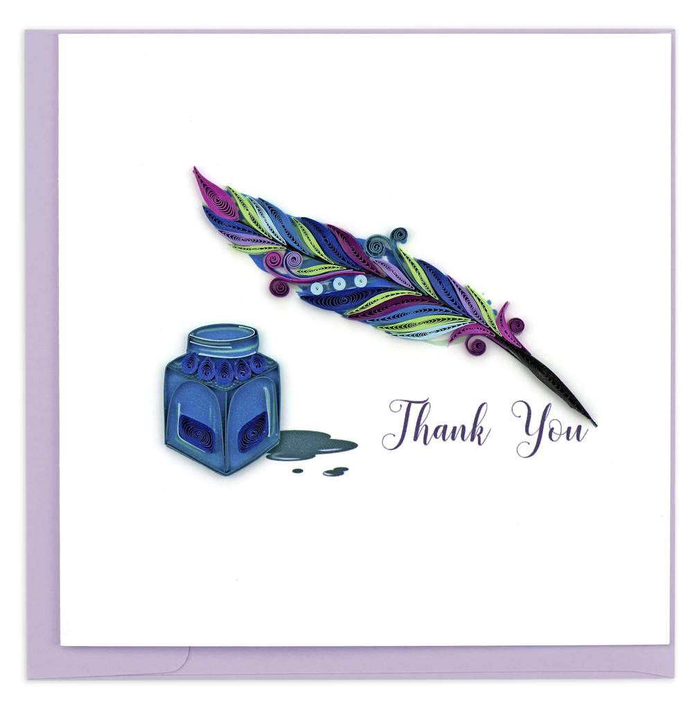 Thank You Quill & Ink Quill Card