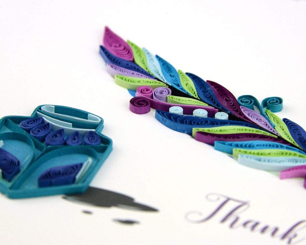 Thank You Quill & Ink Quill Card