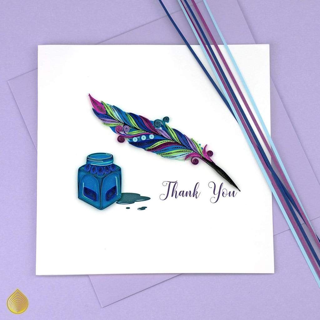 Thank You Quill & Ink Quill Card