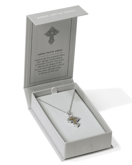 Greek Petite Cross Necklace