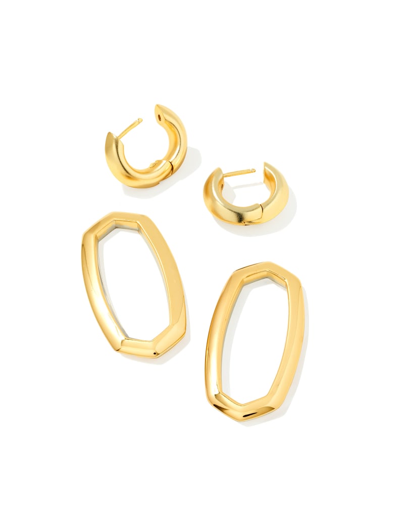 Danielle Link Earrings In Mixed Metal